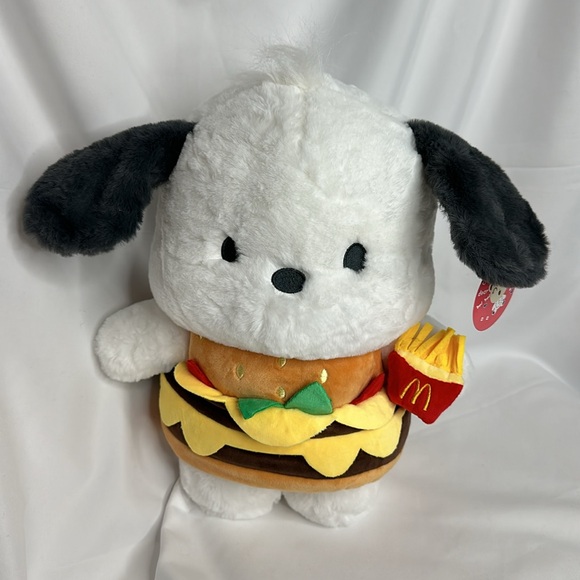 Pochacco in Big Mac Costume & Fries 13" Plush by Sanrio - Picture 8 of 13